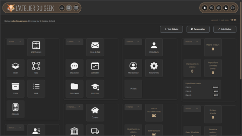 Dashboard application print OS